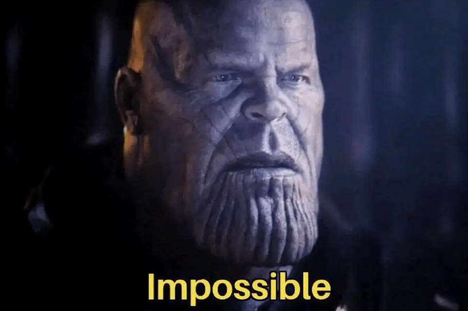 Thanos impossible meme